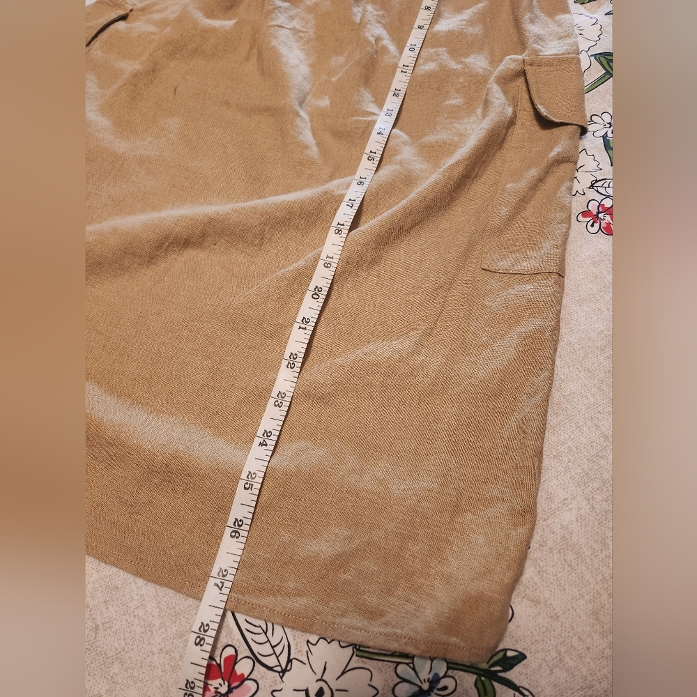 Michael Kors XS Tan Linen Skirt - Picture 5 of 5